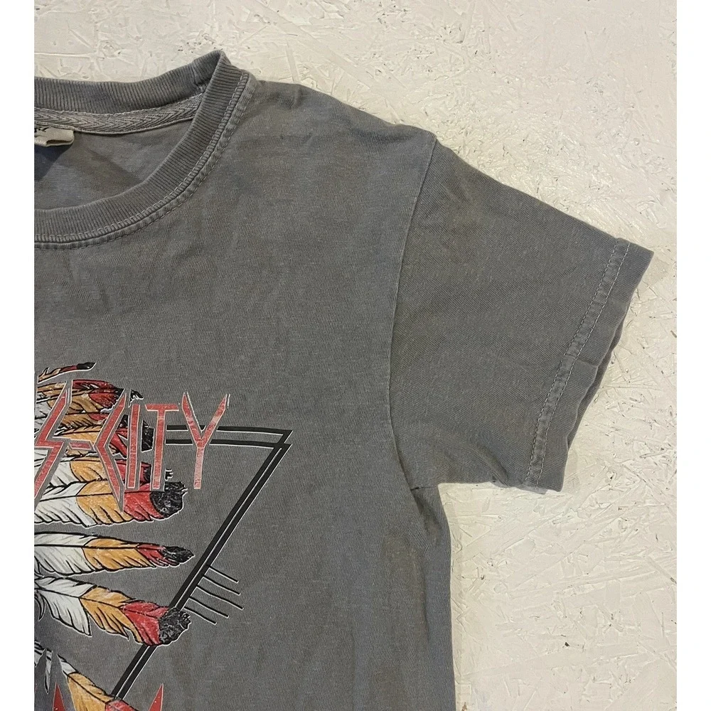 Kansas‎ City Chiefs Native American Shirt Youth Boys Medium Gray Football NFL